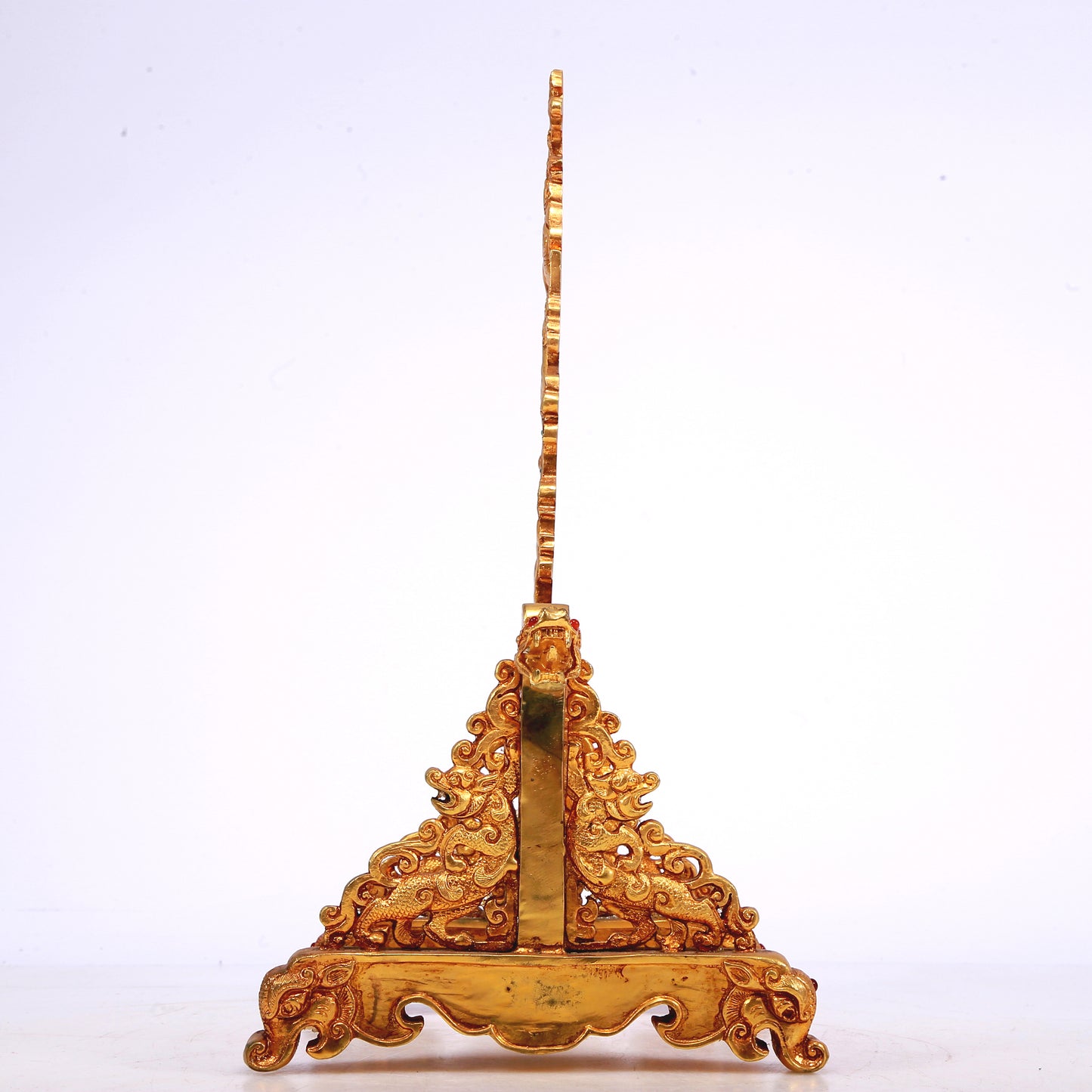 A Wonderful Gilt-Bronze 'Auspicious Beast' Table Screen