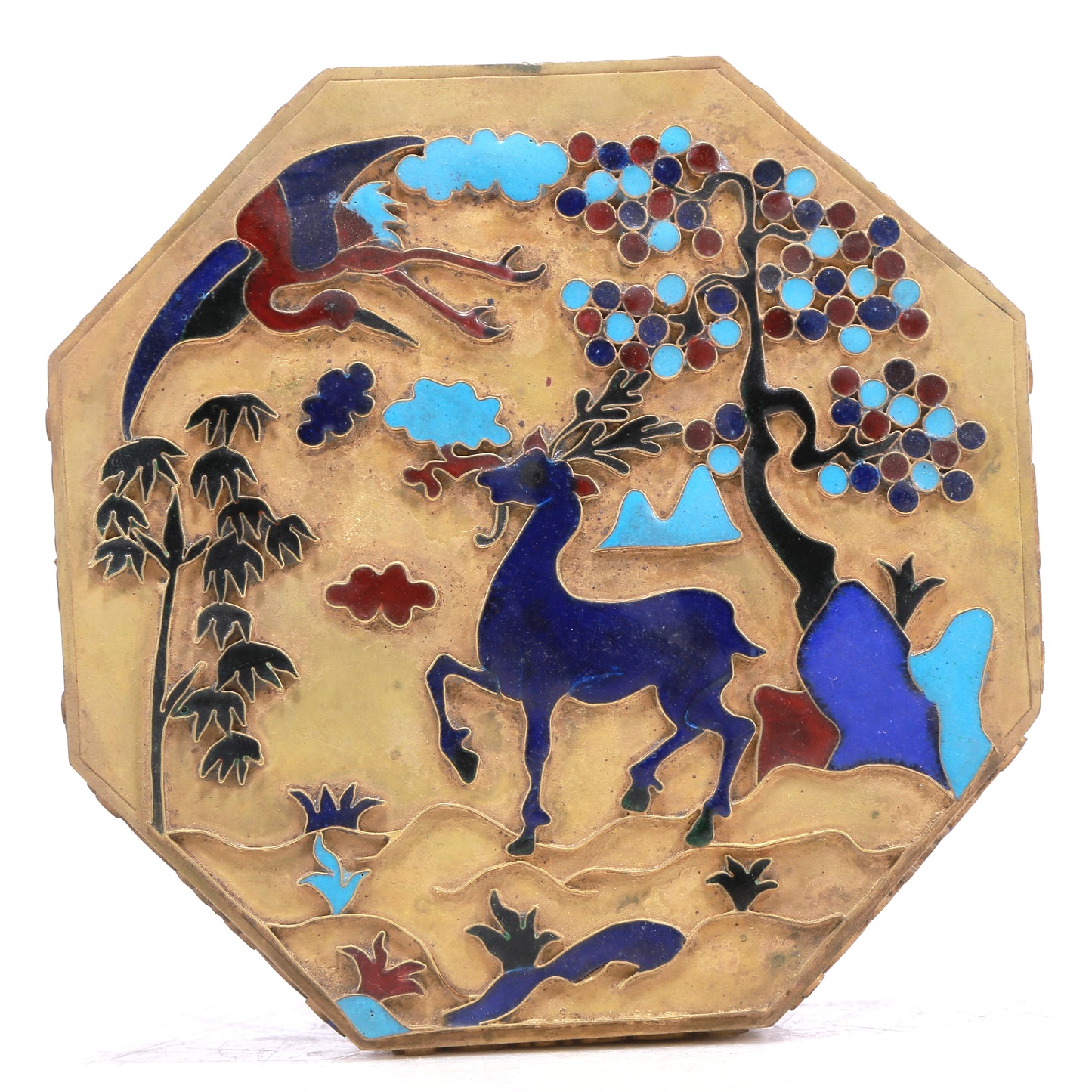 A Wonderful Gilt-Bronze Gem-Inlaid 'Scrolling Lotus' Box