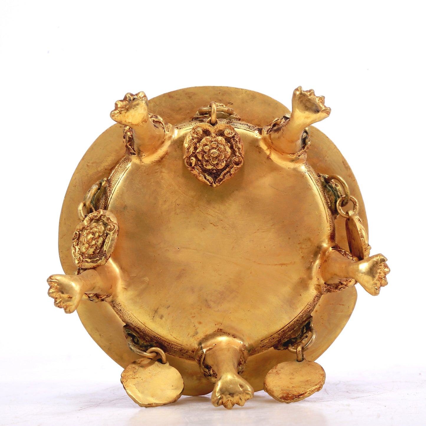 A Wonderful Gilt-Bronze 'Bodhisattva' Vase With Inscriptions