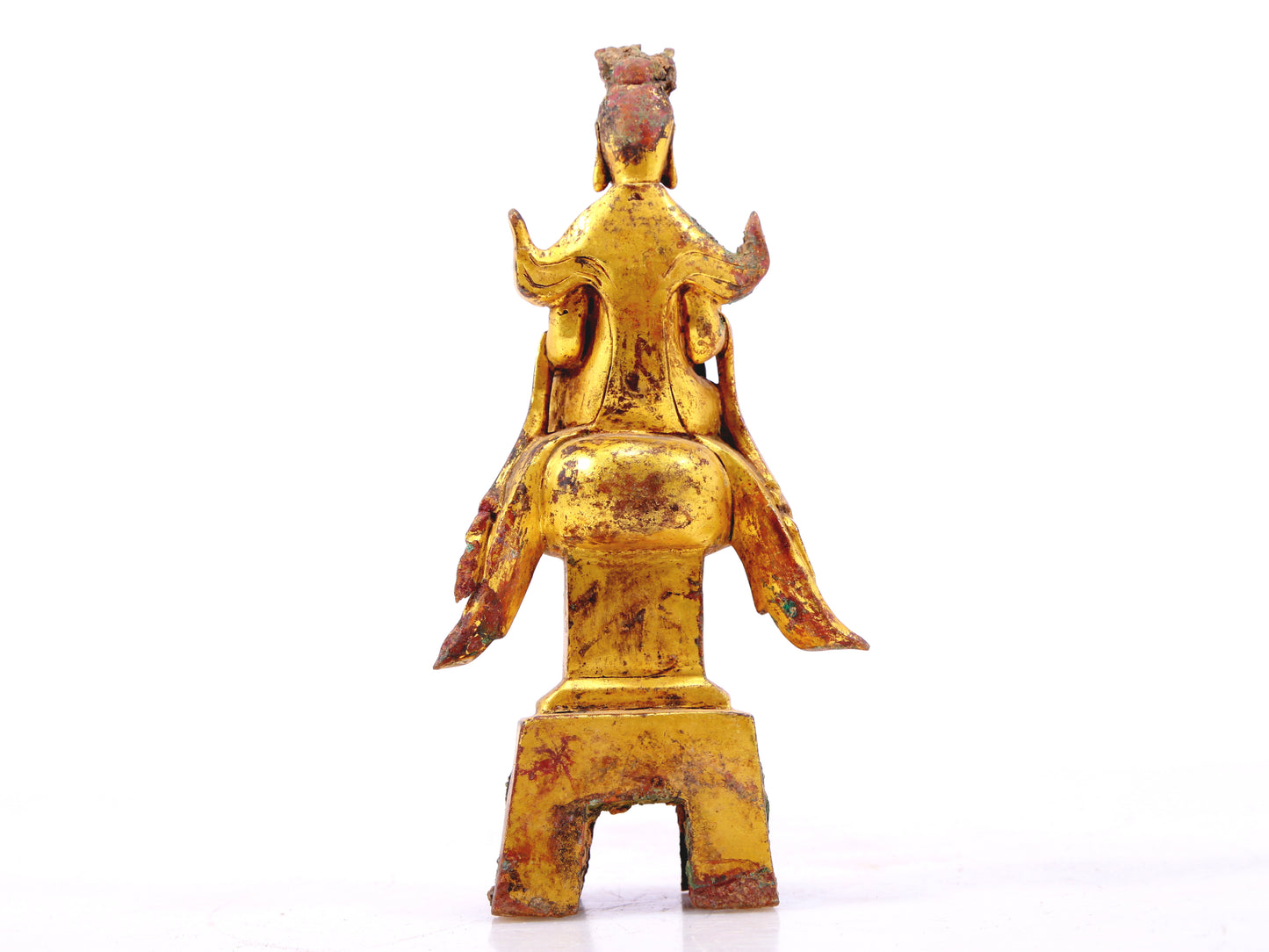 A sacred gilt bronze statue of Bodhisattva