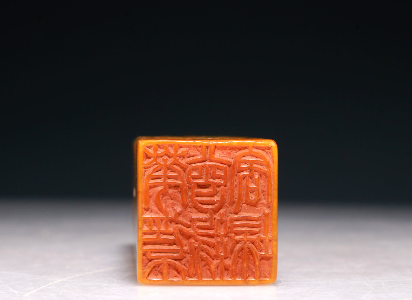 An Exquisite Tianhuang Stone 'Flower& Figure' Seal With Poem Inscriptions