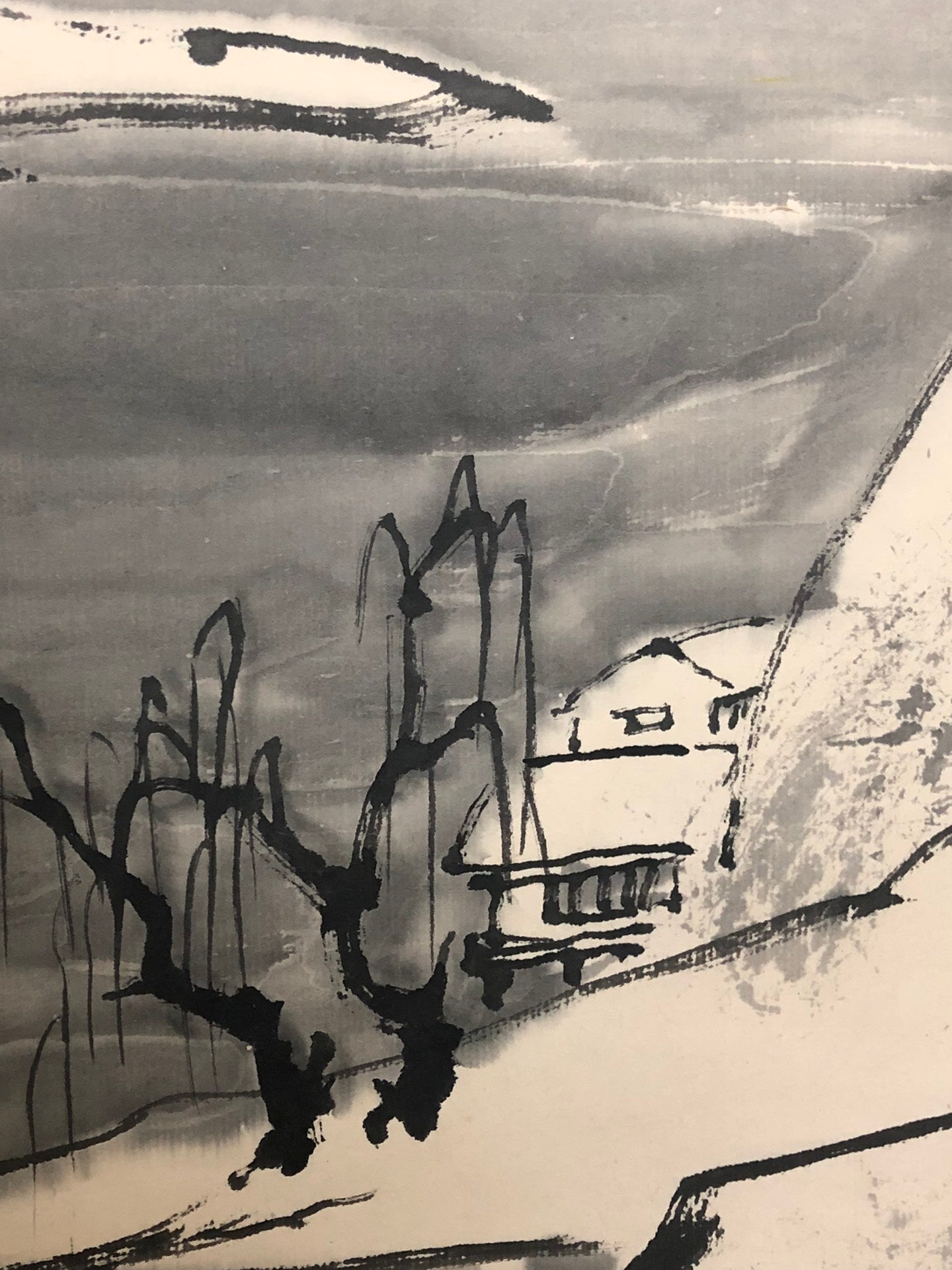 A Chinese Ink Painting Hanging Scroll By Ya Ming