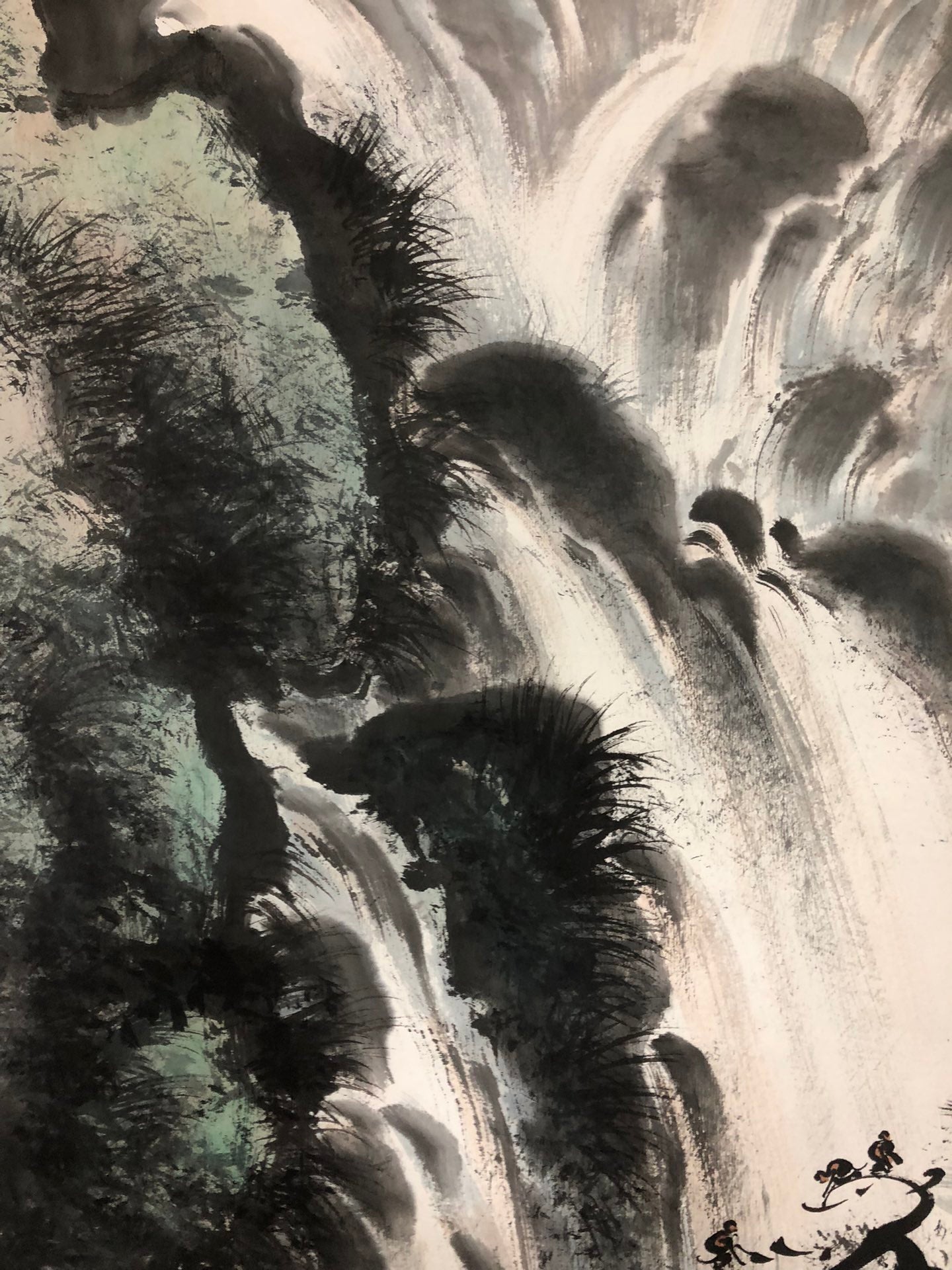 An Exquisite Chinese Ink Painting Hanging Scroll By Li Xiongcai