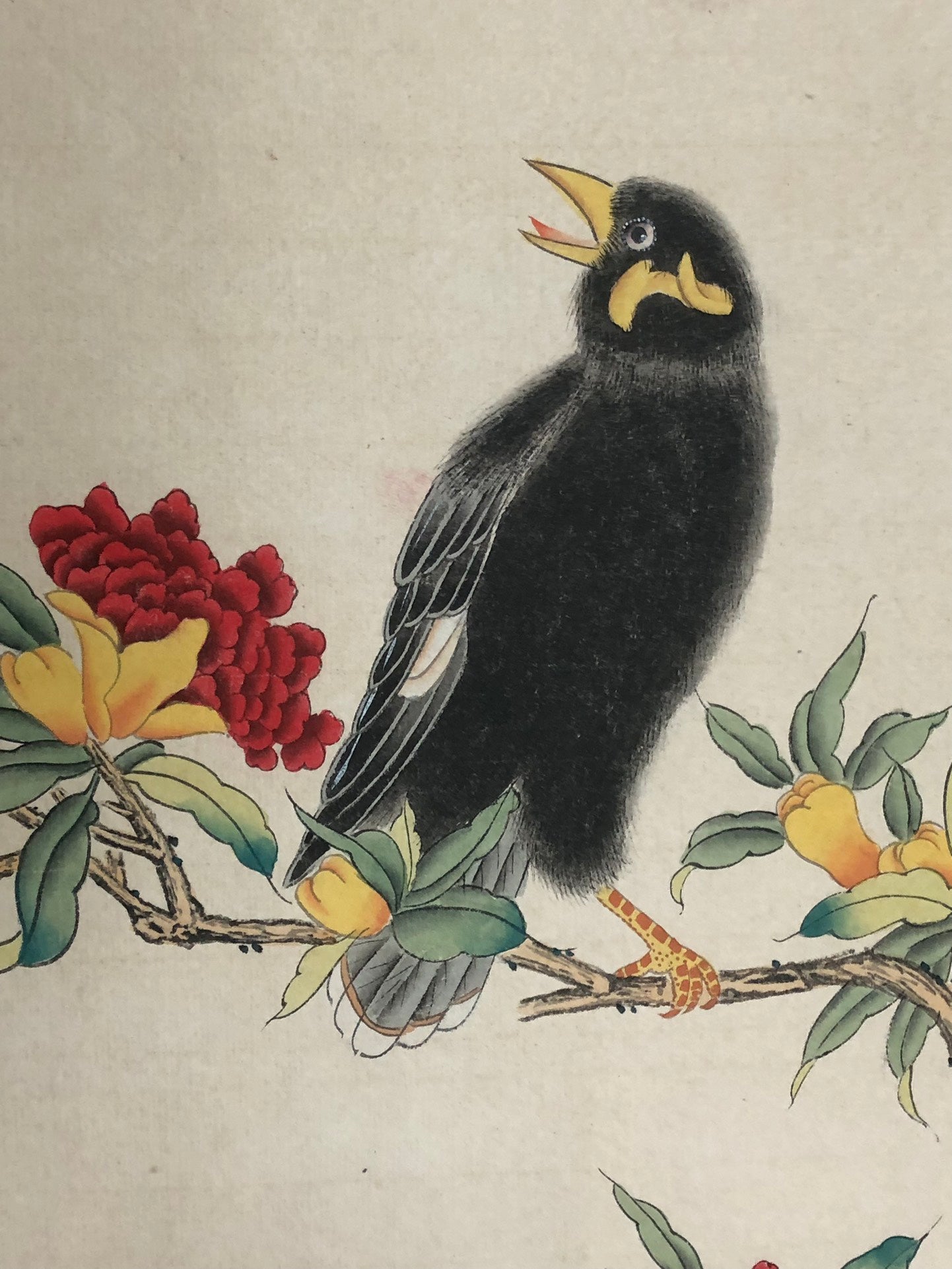 A Gorgeous Chinese Ink Painting Hanging Scroll By Mei Lanfang