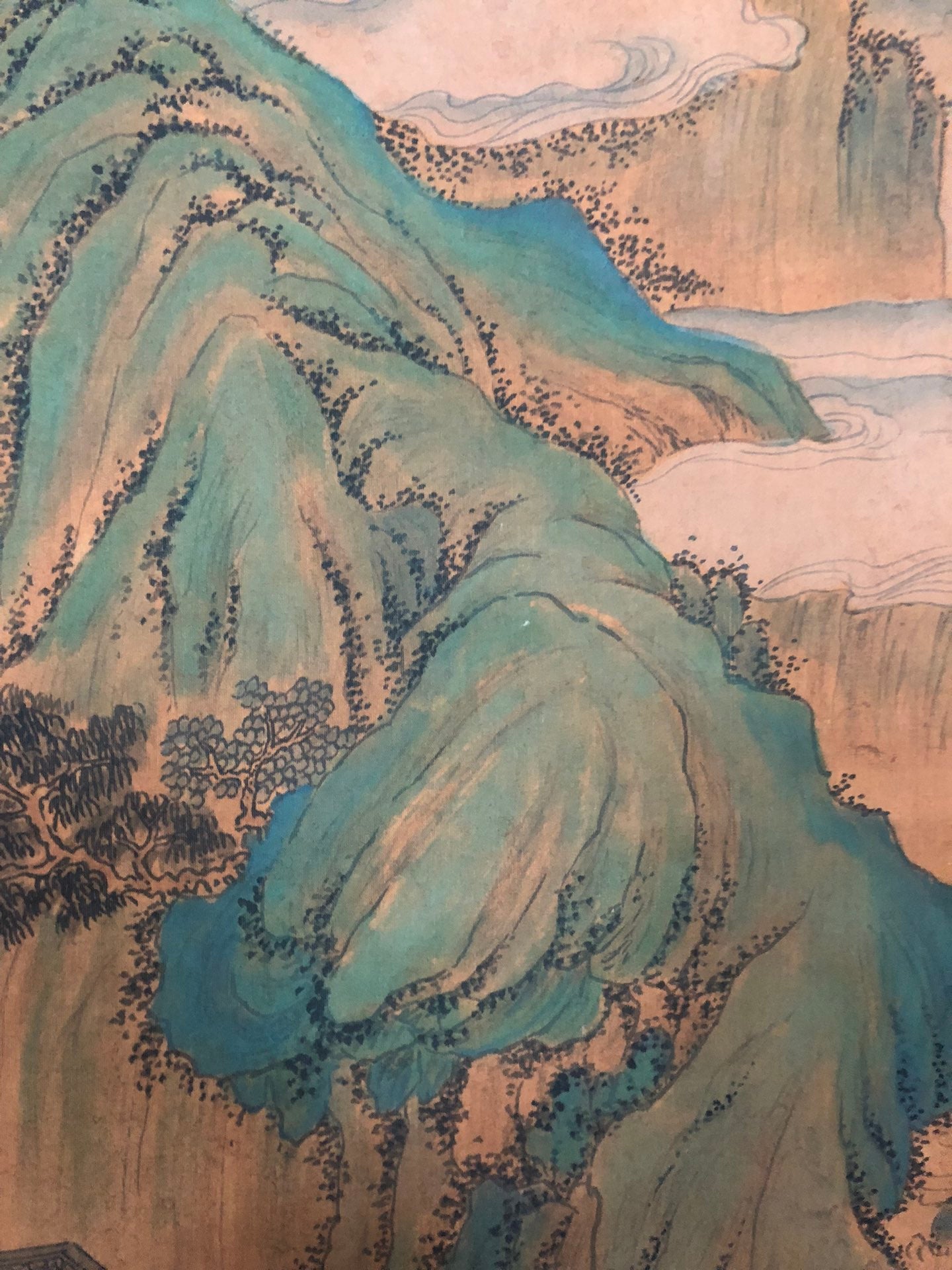 A Gorgeous Chinese Ink Painting Hanging Scroll By Wang Hui