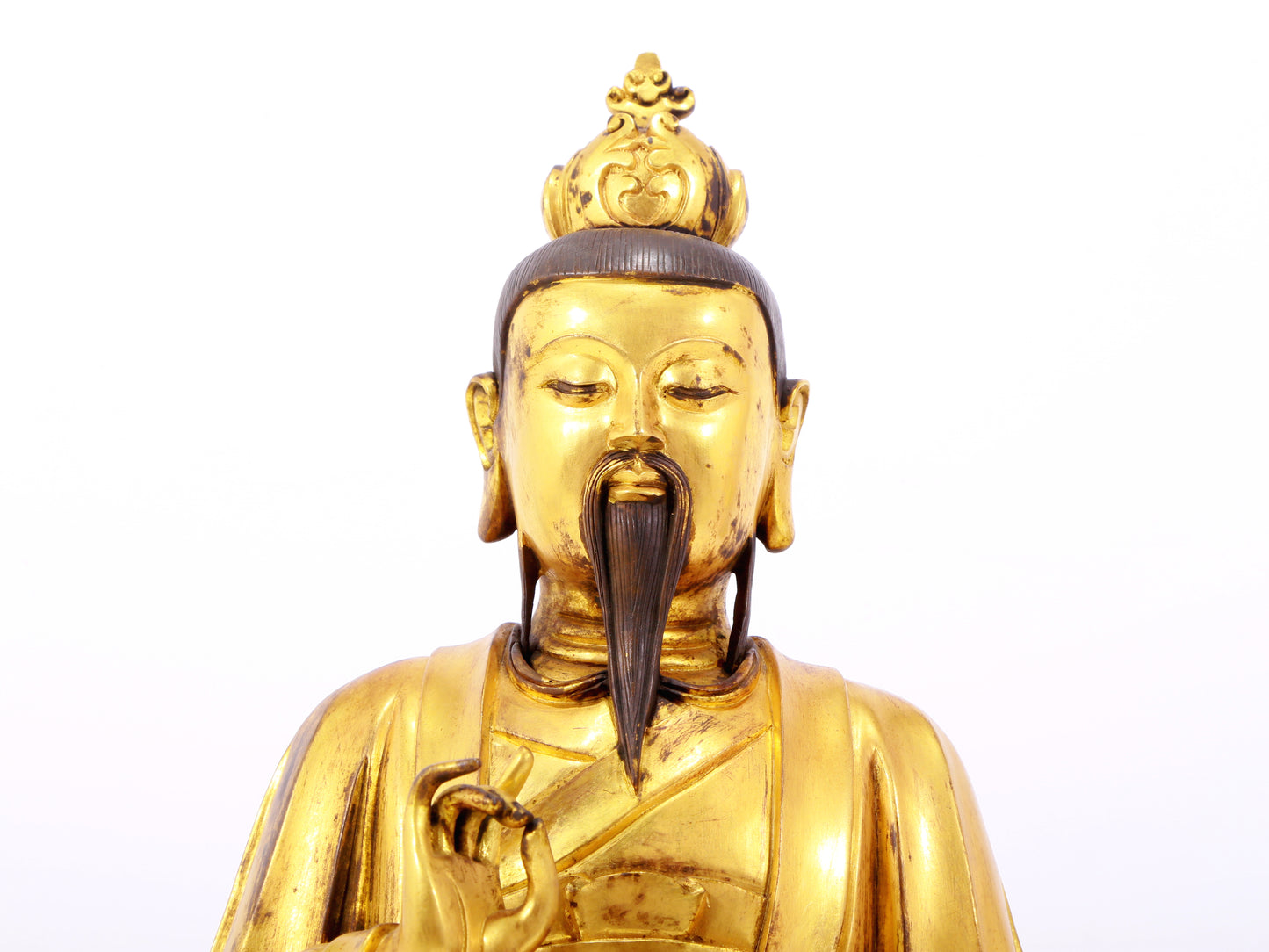 A solemn, solemn, a solemn gilt bronze Taiyi Zhenren