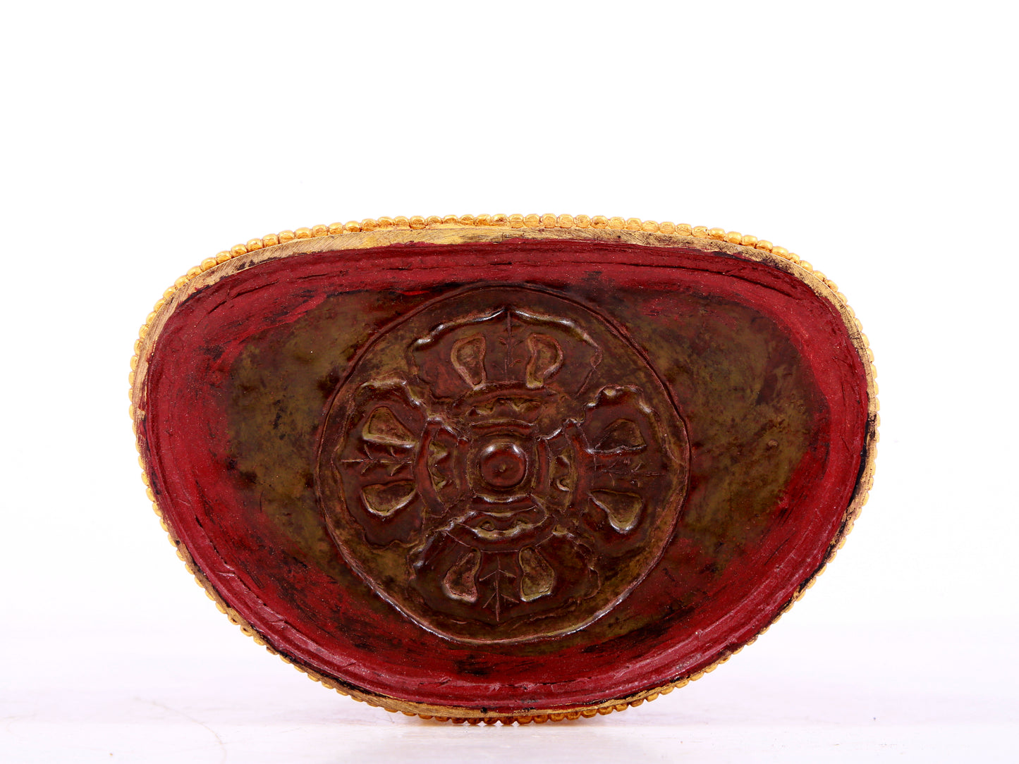 A solemn gilt bronze Vajrasattva hammer statue