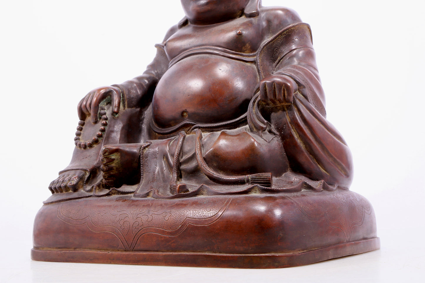 An Archaic Bronze Figure Of Maitreya