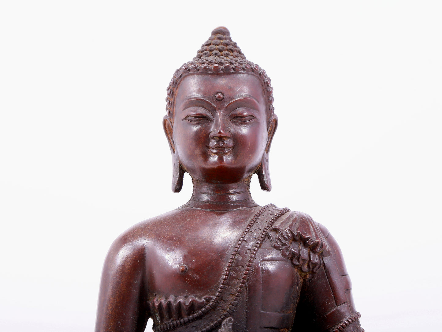 An Exquisite Bronze Figure Of Buddha Shakyamuni