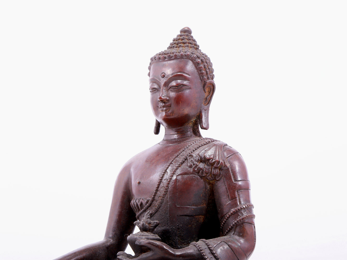 An Exquisite Bronze Figure Of Buddha Shakyamuni