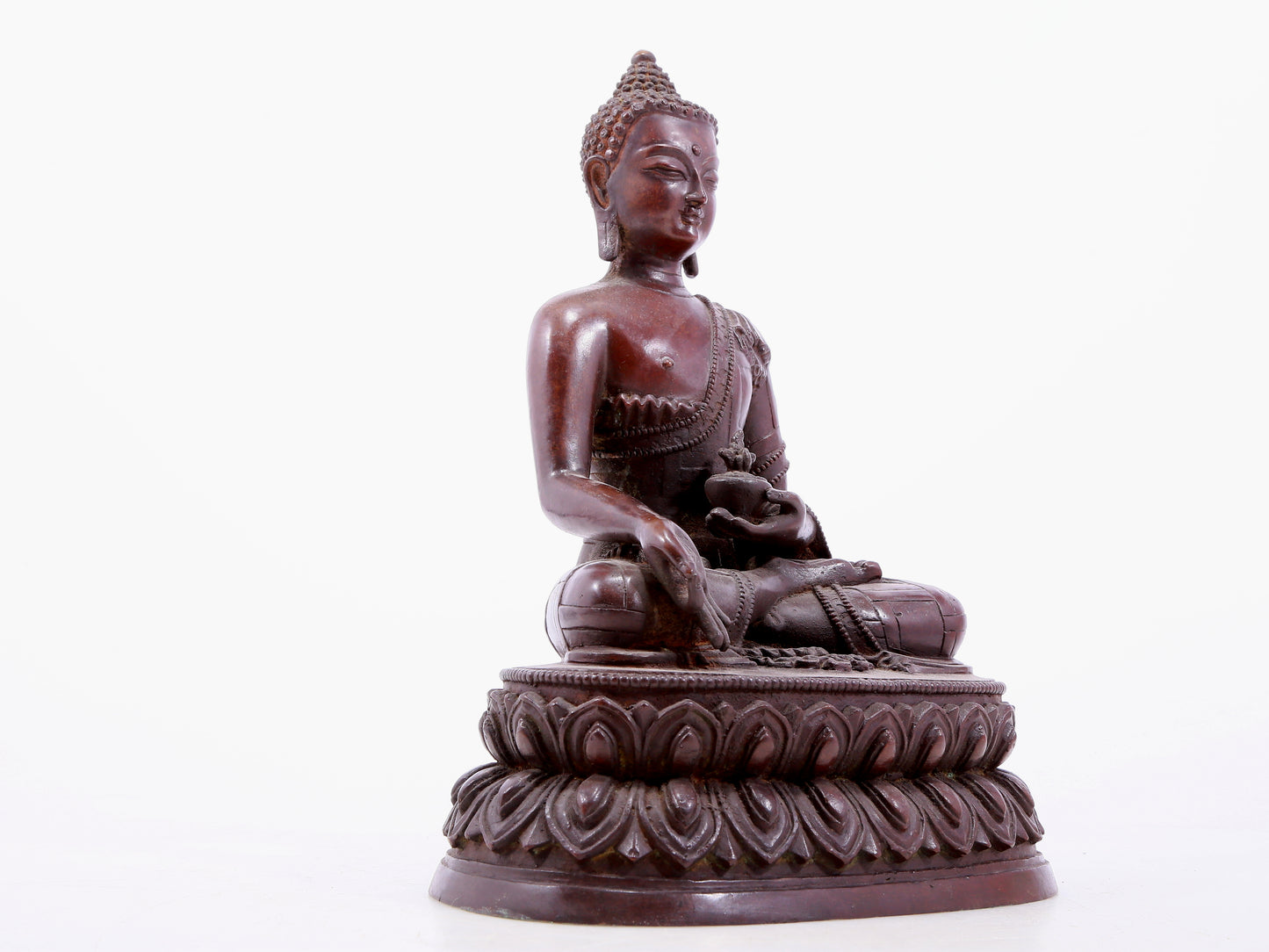 An Exquisite Bronze Figure Of Buddha Shakyamuni
