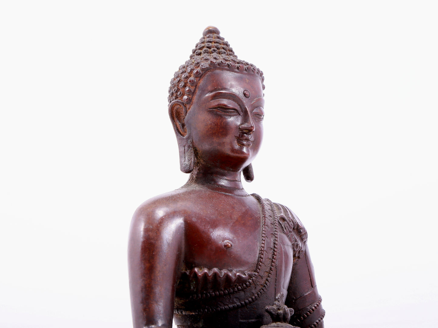 An Exquisite Bronze Figure Of Buddha Shakyamuni