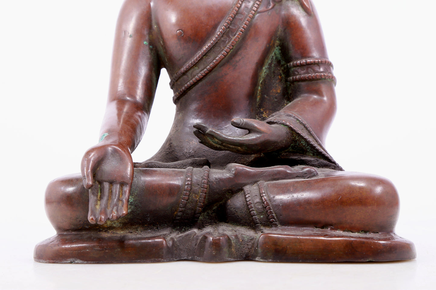 An Archaic Bronze Figure Of Buddha Shakyamuni