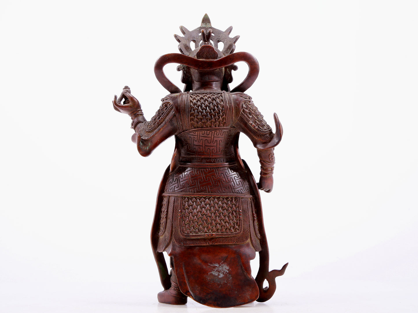 An Exquisite Bronze Figure Of Lokapala