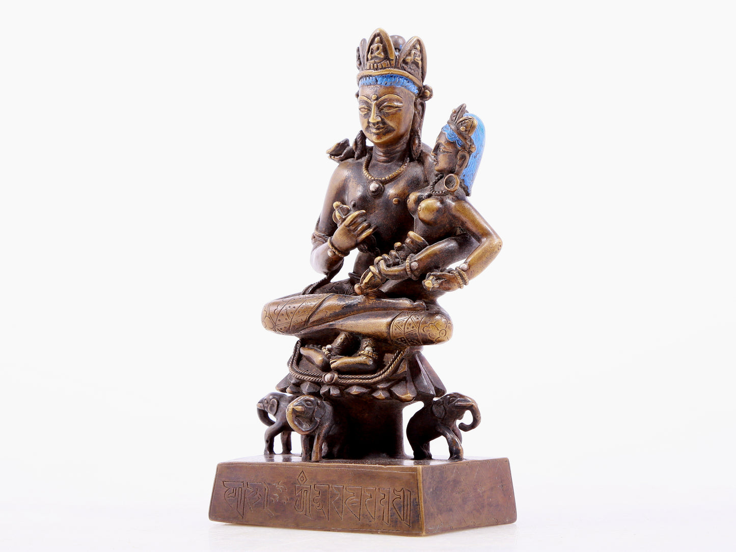 An alloy copper Vajrasattva statue