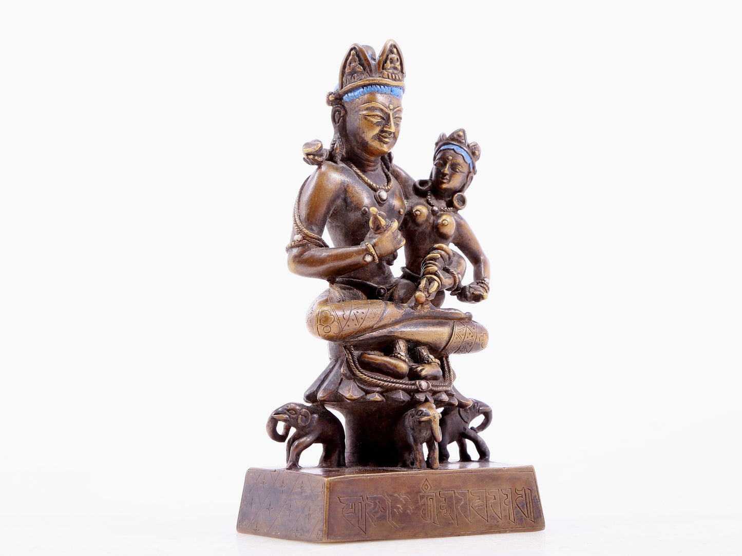 An alloy copper Vajrasattva statue