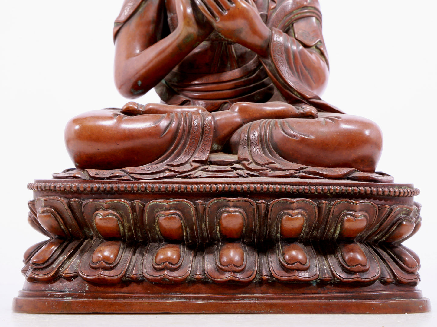 An Archaic Bronze Figure Of Buddha Shakyamuni