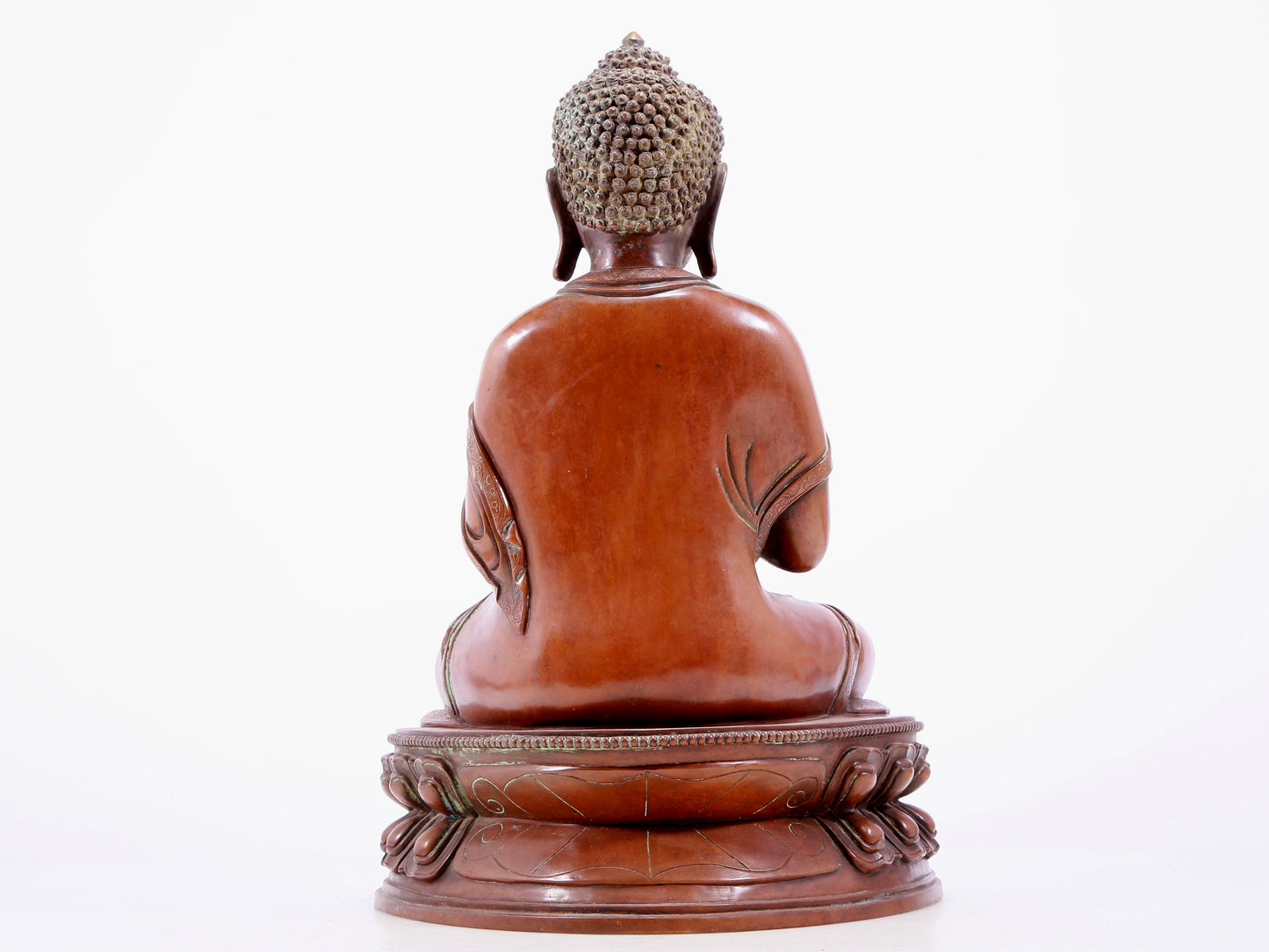 An Archaic Bronze Figure Of Buddha Shakyamuni