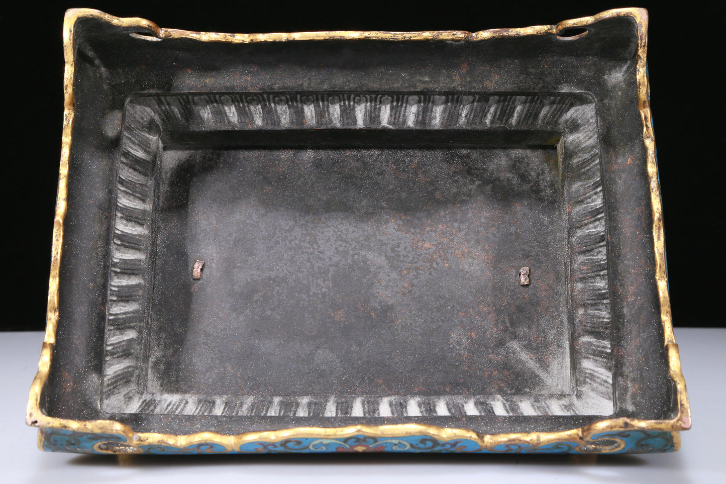 A Fabulous Cloisonne White Jade-Inlaid 'Landscape& Figure' Table Screen
