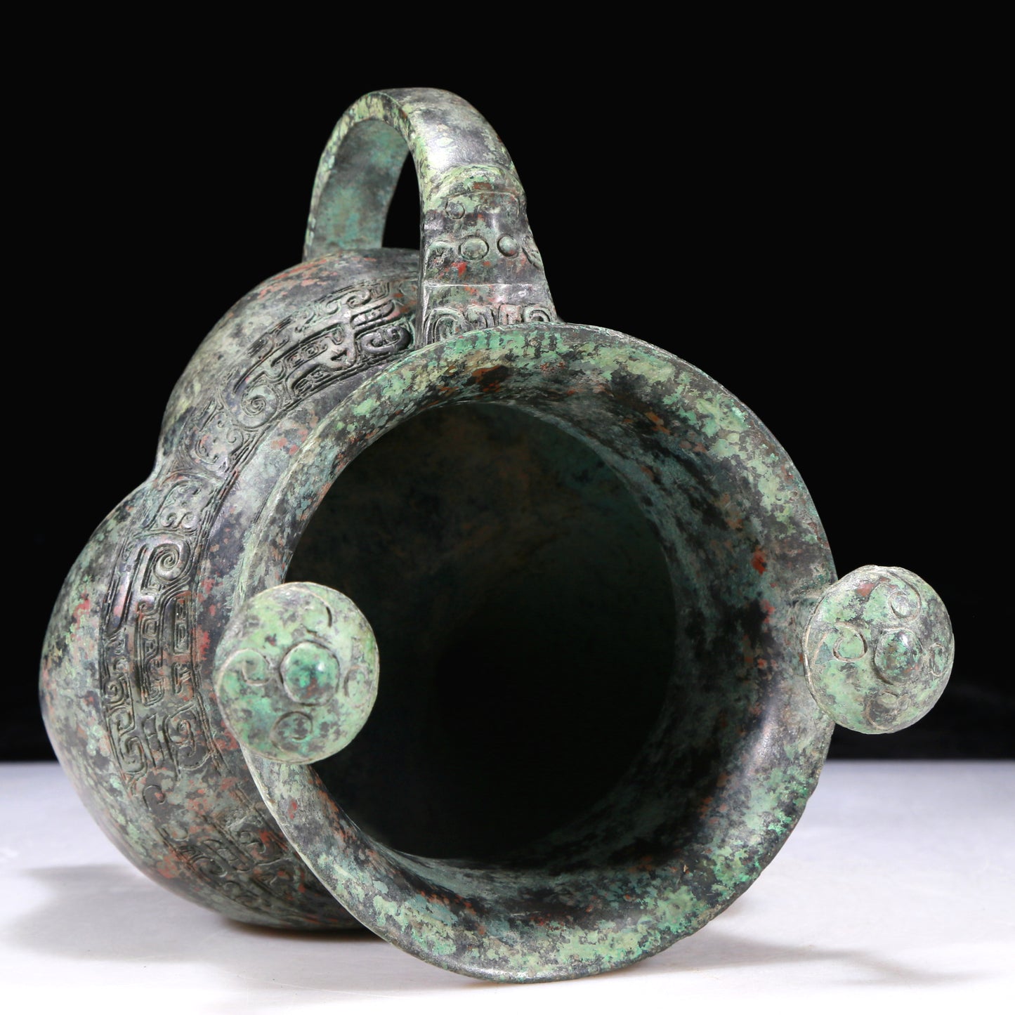 An Excellent Bronze 'Auspicious Beast' Tripod Cup With Inscriptions