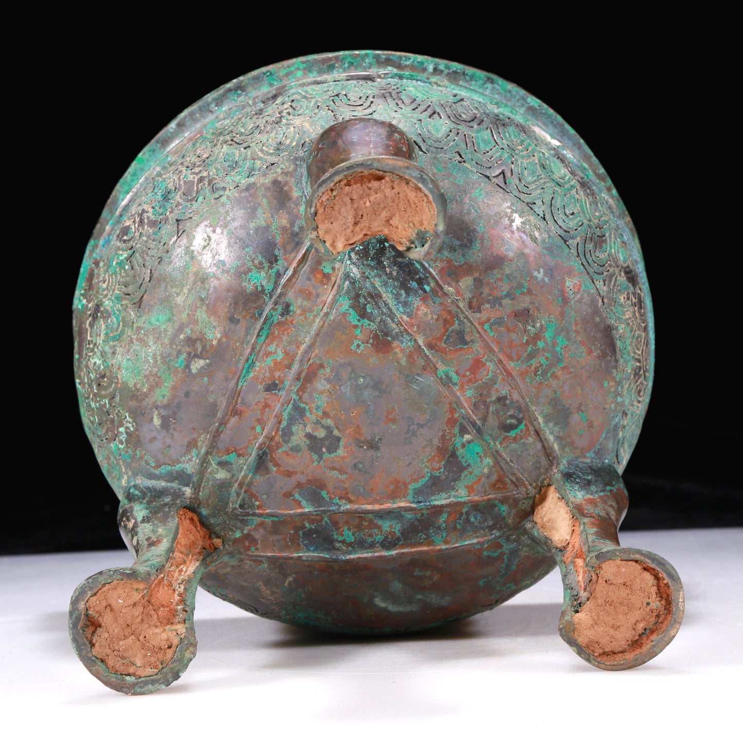 An Excellent Bronze 'Auspicious Beast' Tripod Censer With Inscriptions