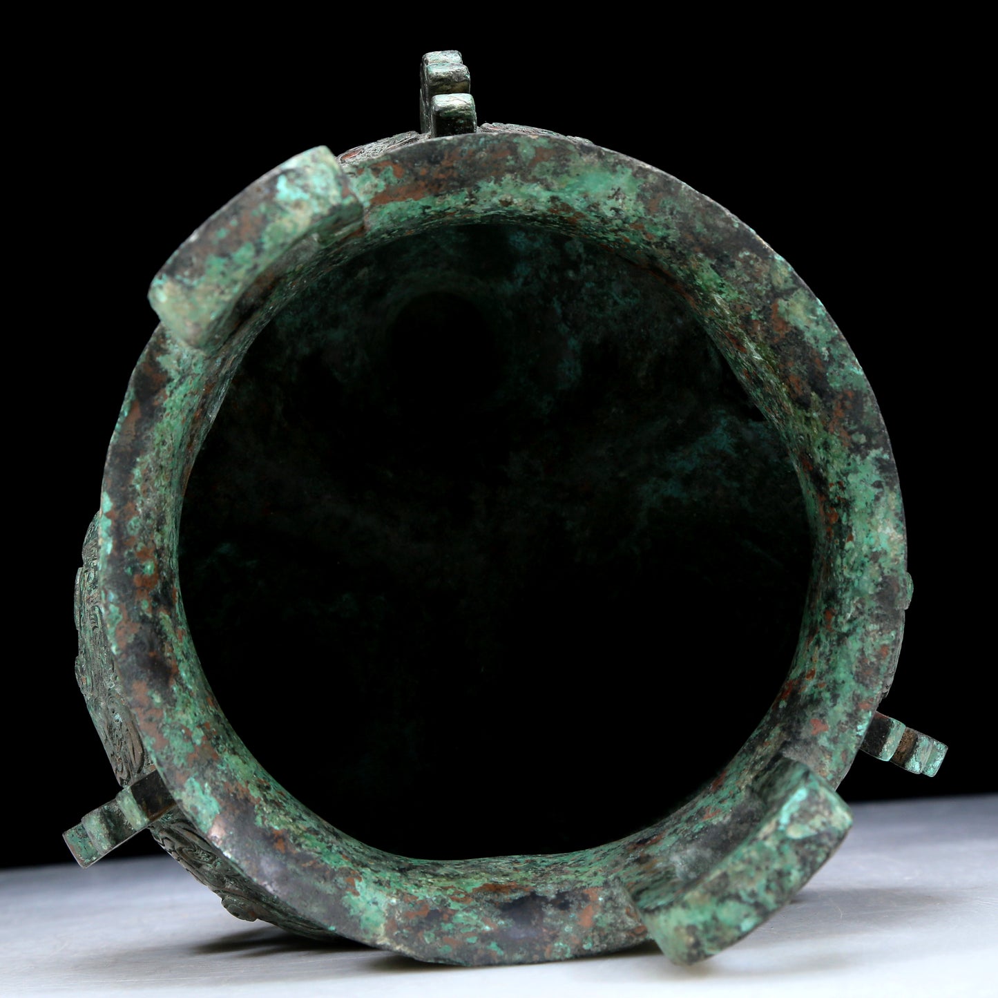 An Archaic Bronze 'Animal Mask' Tripod Censer With Inscriptions