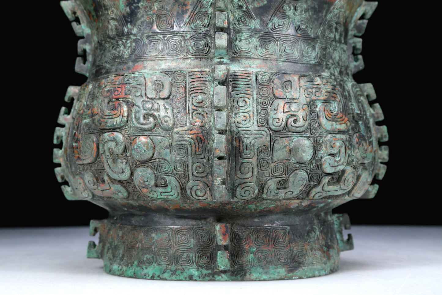 An Archaic Bronze 'Animal Mask' Jar With Inscriptions
