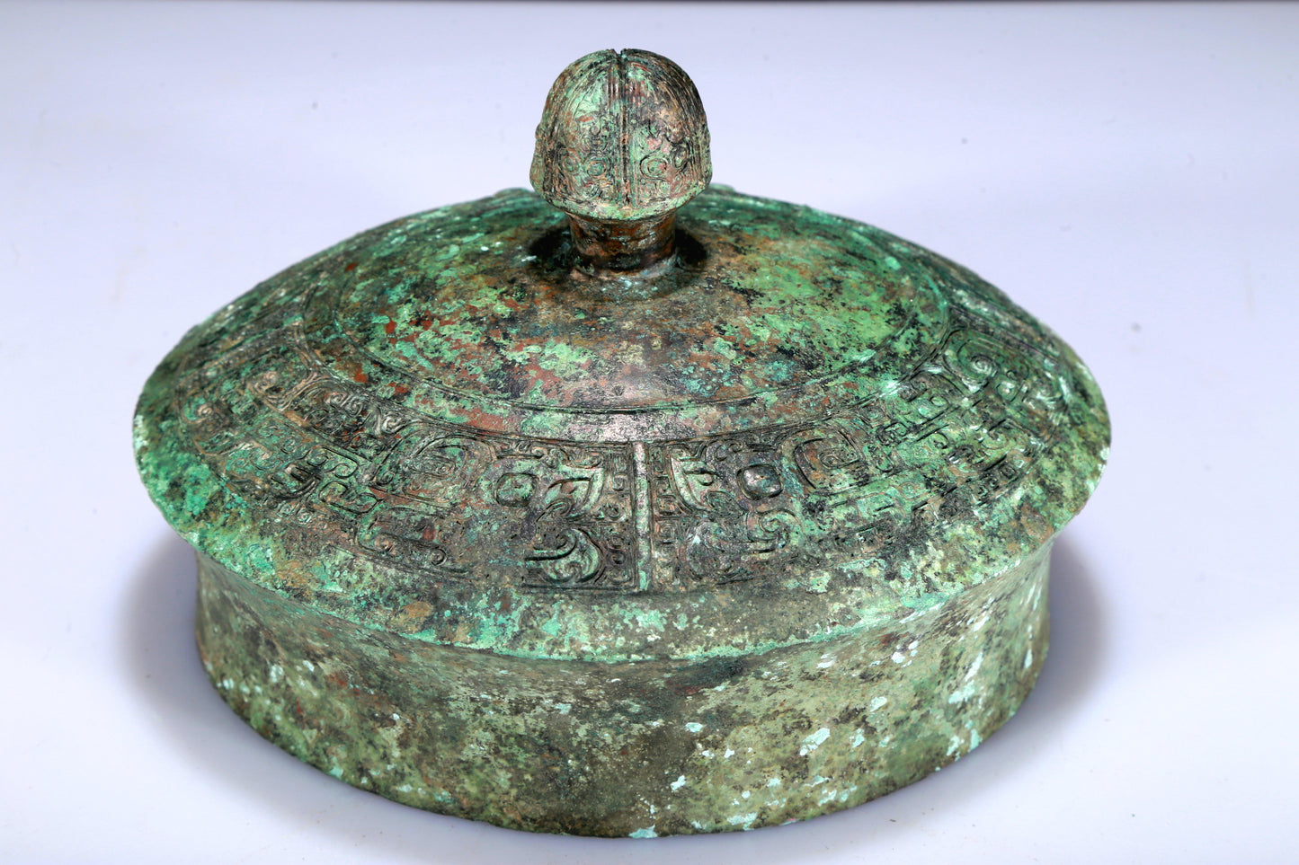 A Superb Bronze 'Animal Mask' Jar With Inscriptions