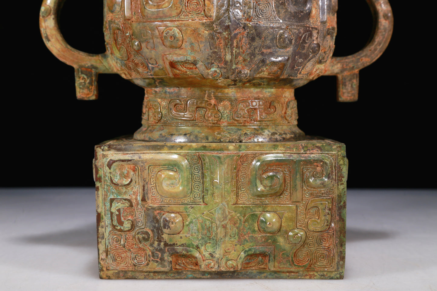 A Wonderful Bronze 'Animal Mask' Censer With Inscriptions