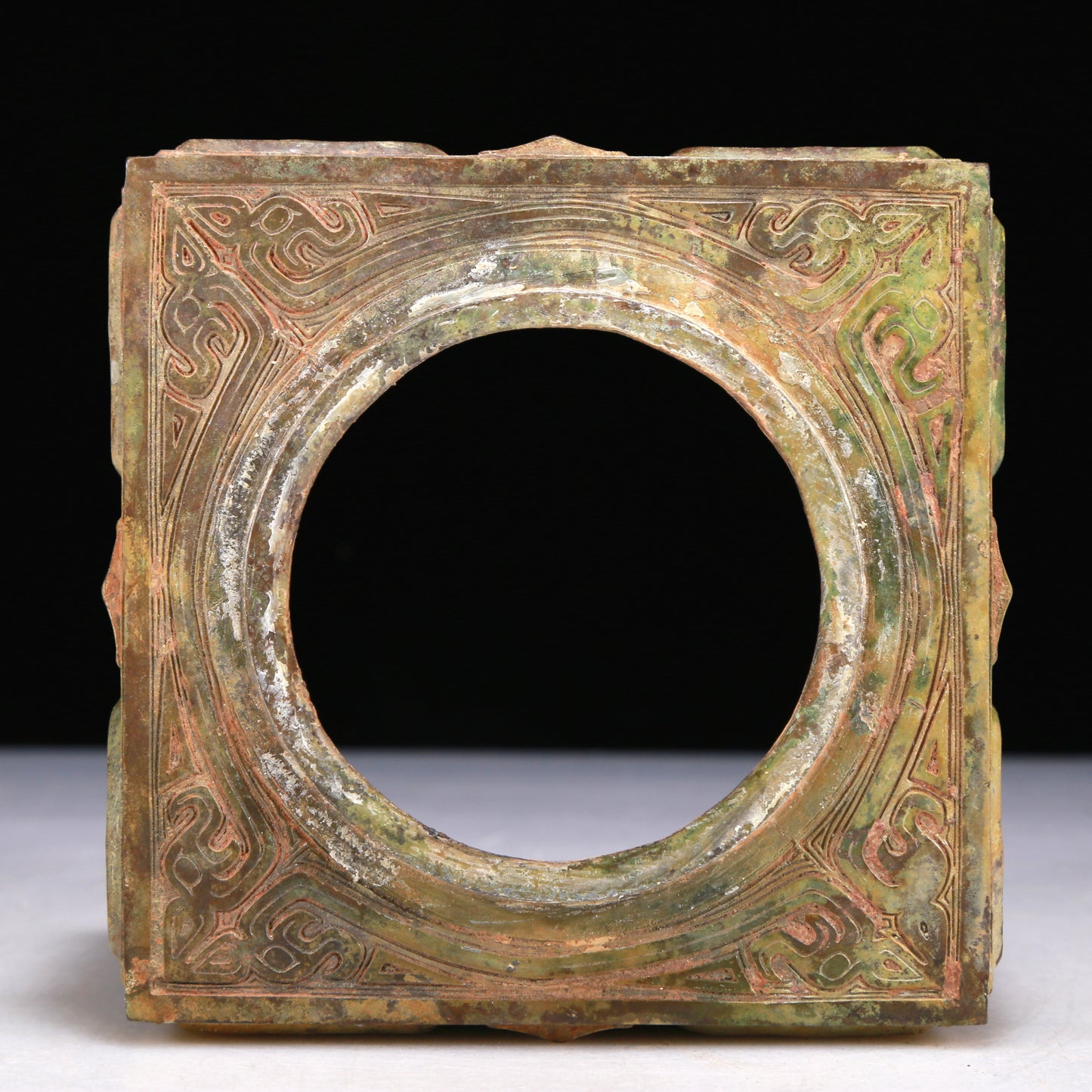 A Wonderful Bronze 'Animal Mask' Censer With Inscriptions