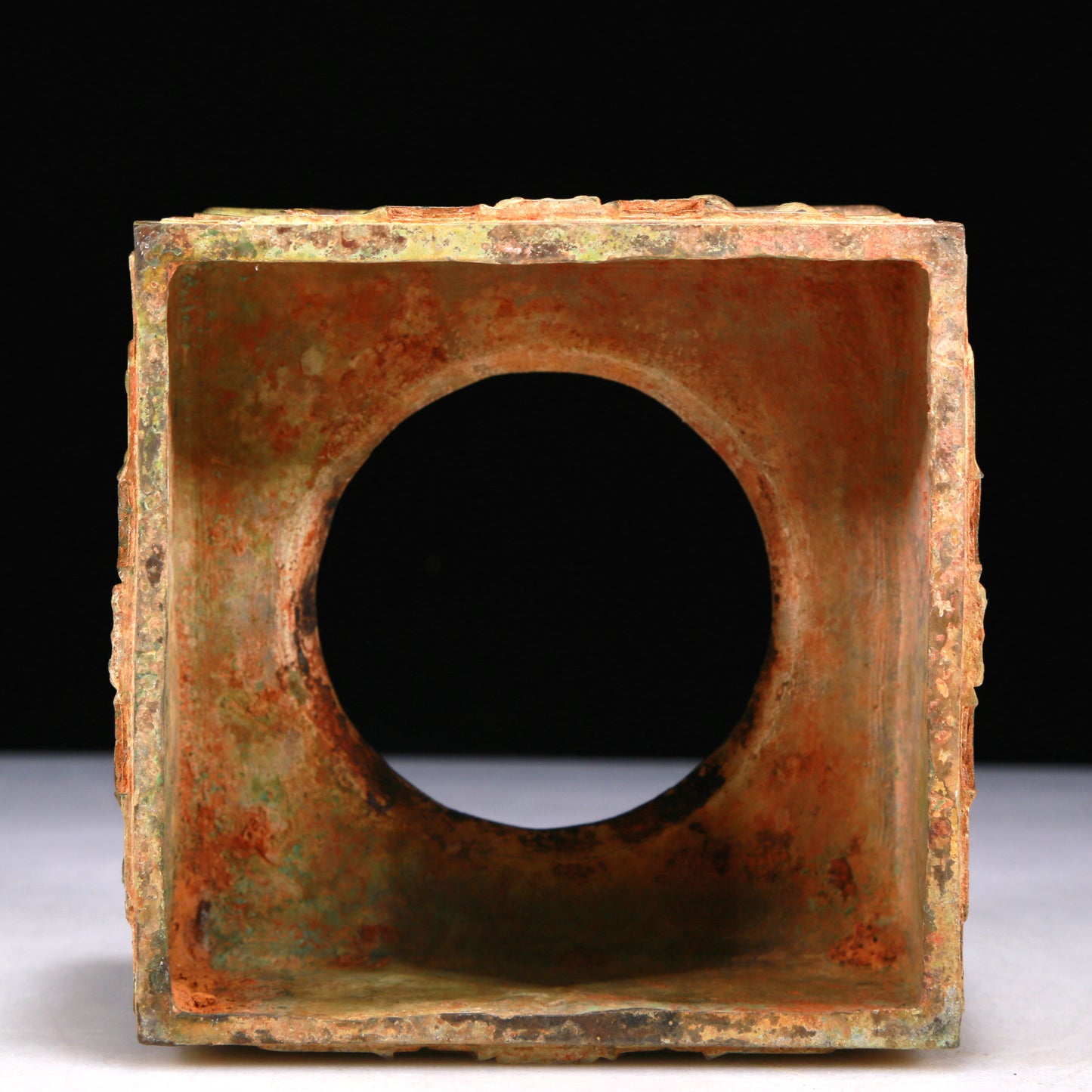 A Wonderful Bronze 'Animal Mask' Censer With Inscriptions