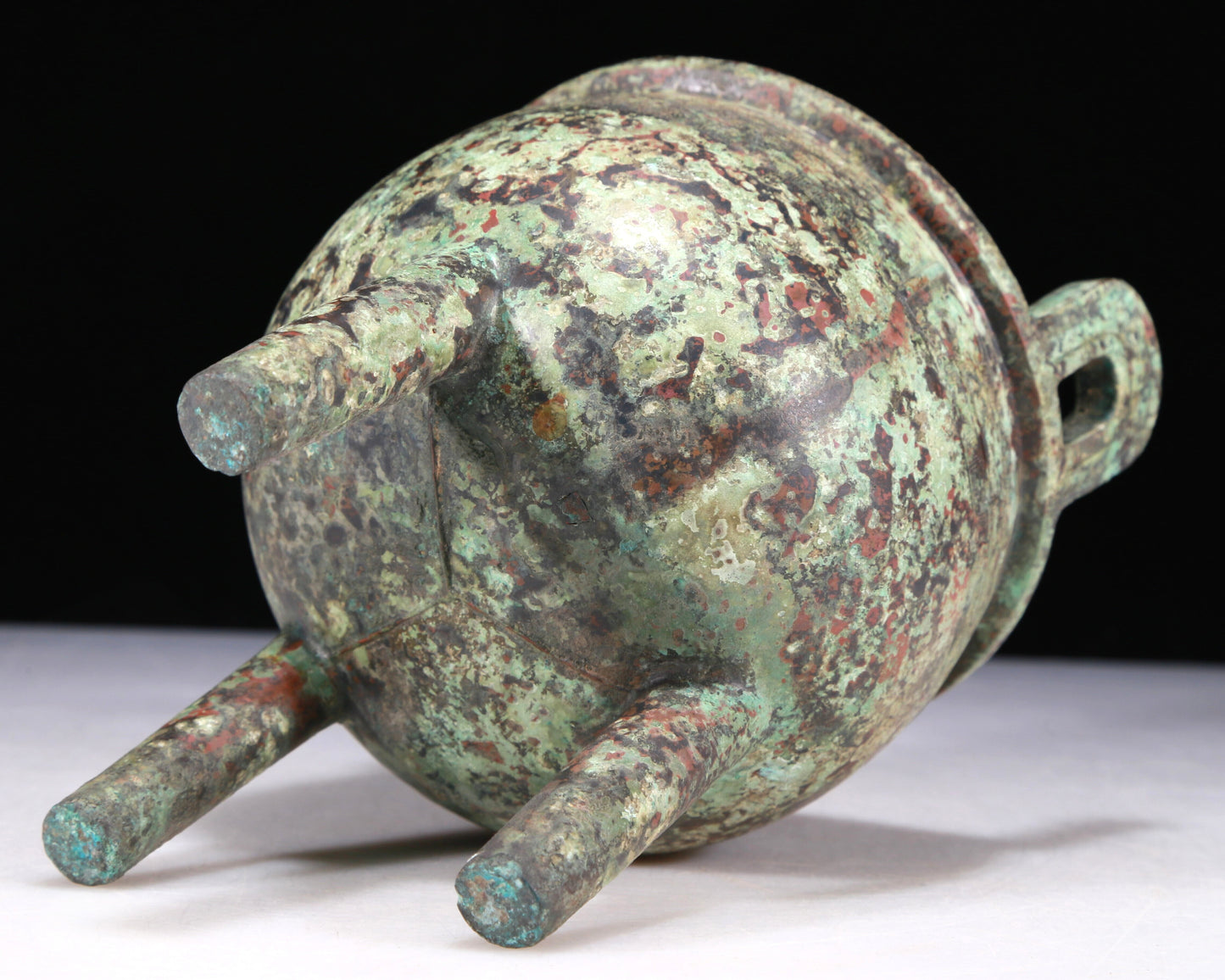A Wonderful Bronze 'Animal Mask' Tripod Censer With Inscriptions
