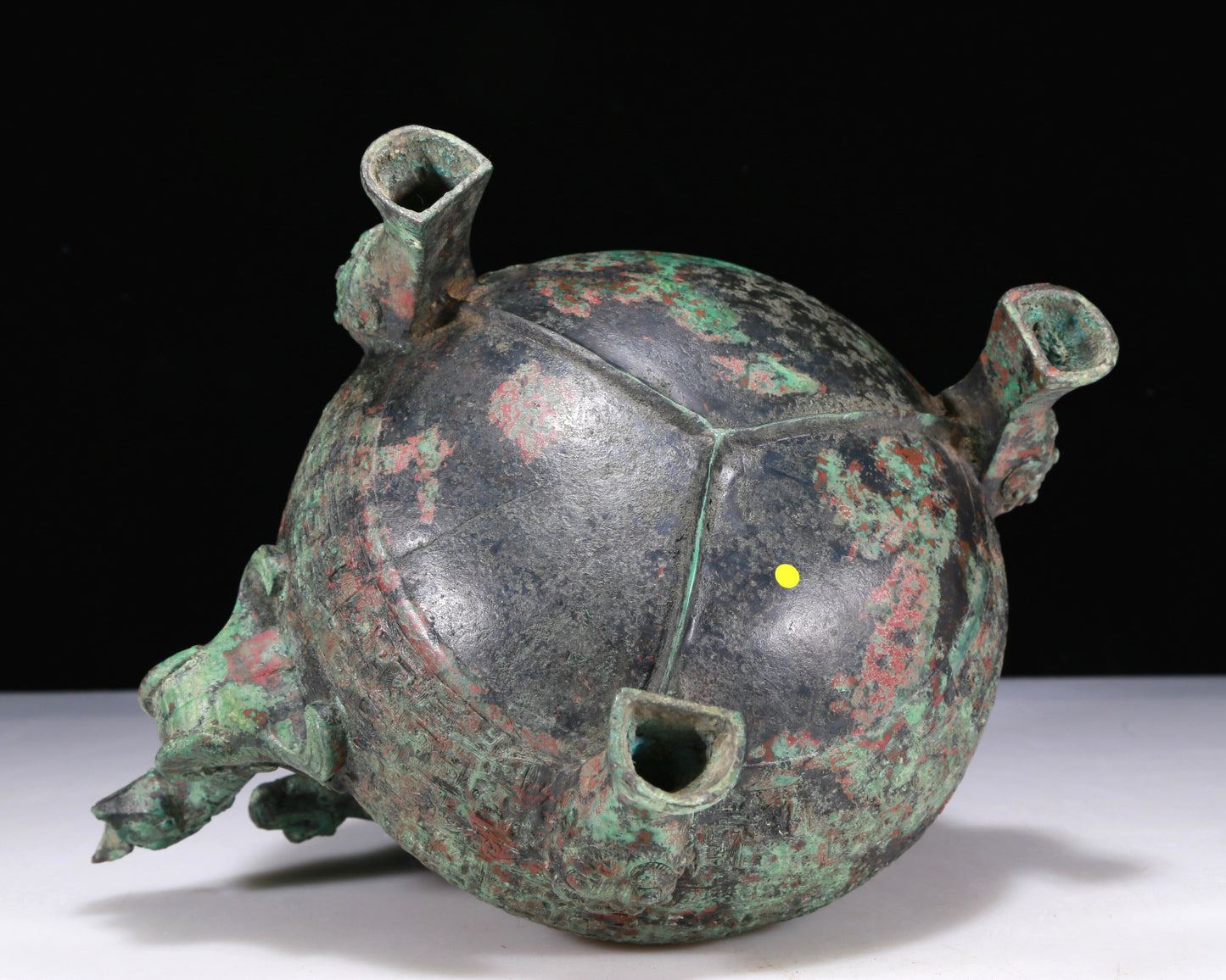 A Wonderful Bronze 'Auspicious Beast' Ewer