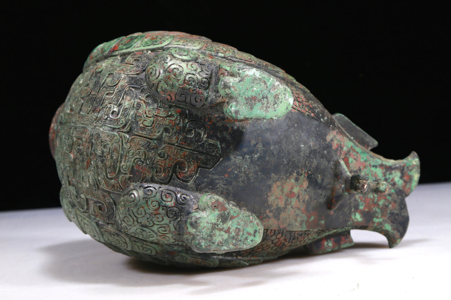 A Wonderful Bronze Auspicious Beast-Form Jar