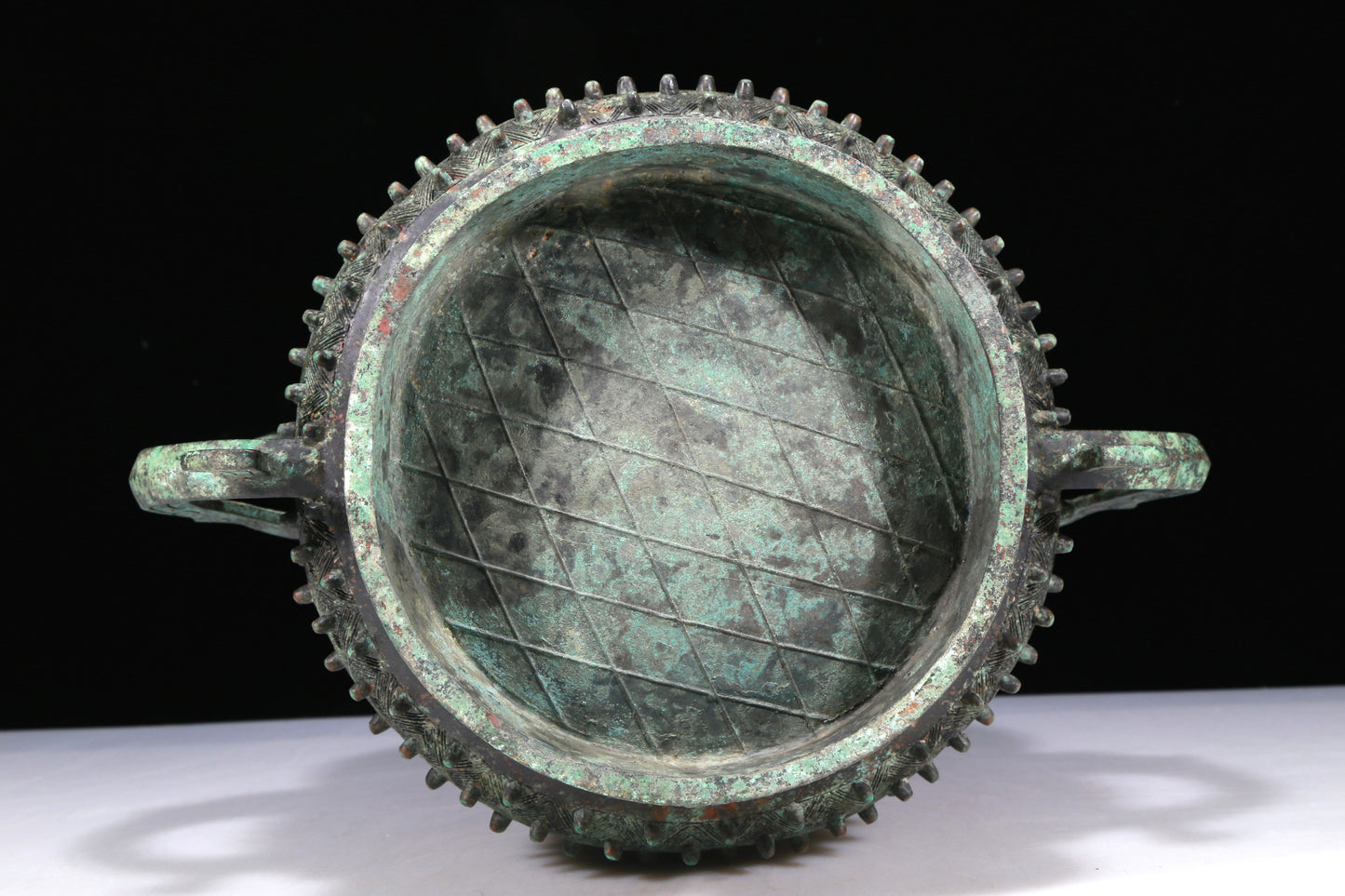 An Excellent Bronze Beast-Handled Censer With Inscriptions