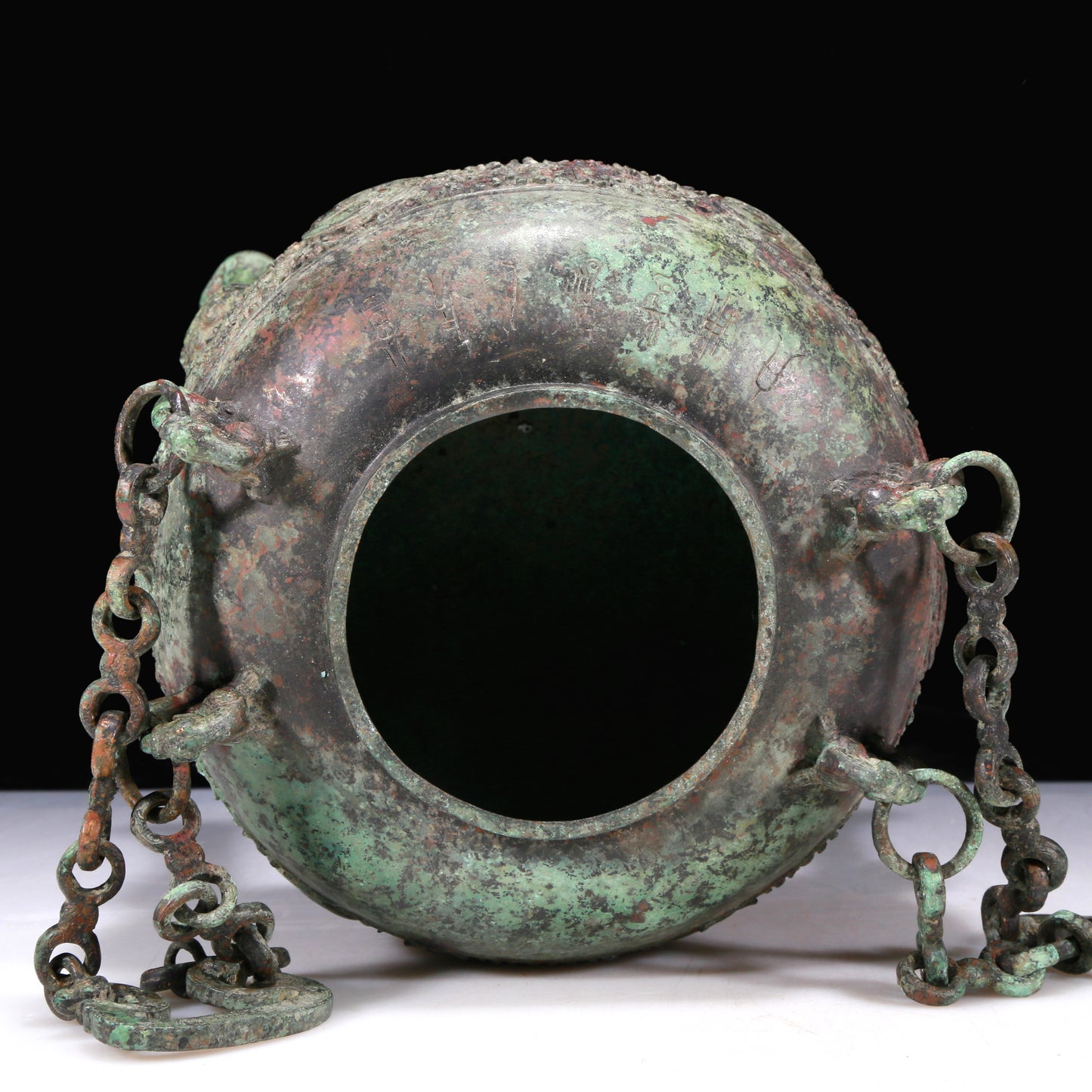 An Excellent Bronze 'Auspicious Beast' Tripod Jar With Inscriptions