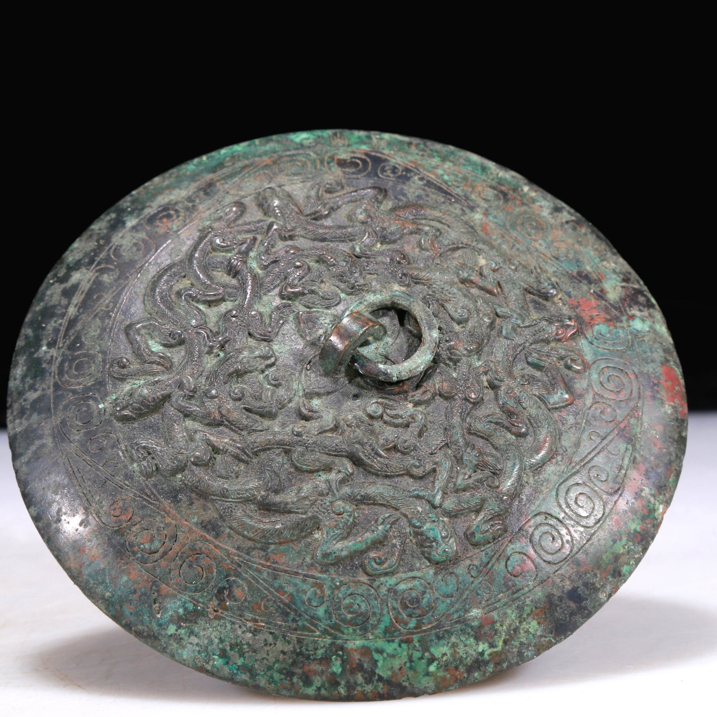 An Excellent Bronze 'Auspicious Beast' Tripod Censer And Cover