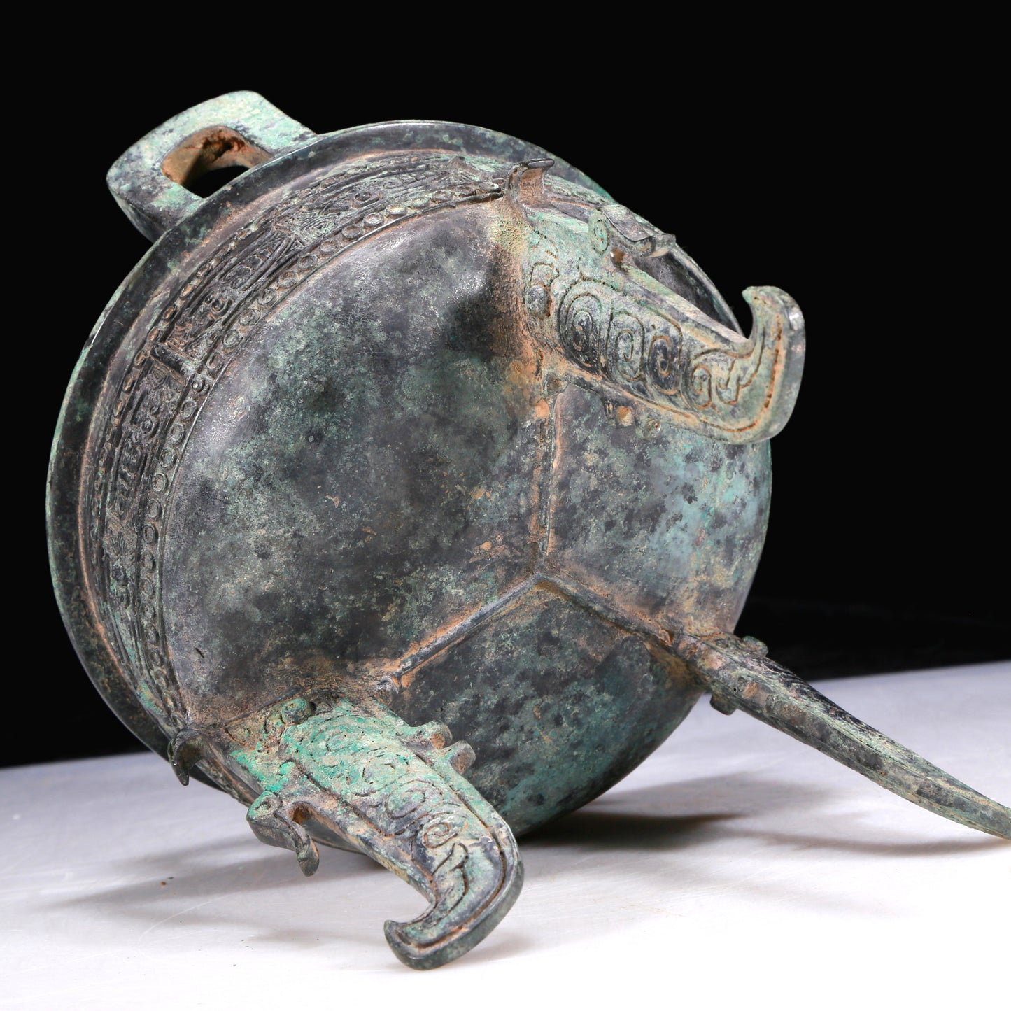 An Excellent Bronze 'Auspicious Beast' Tripod Censer