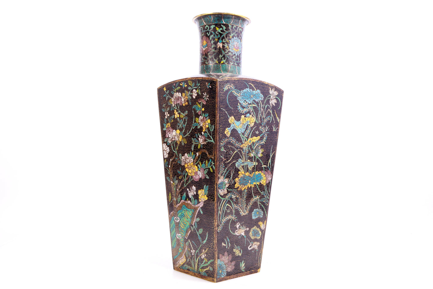 An Excellent Cloisonne 'Bird& Flower' Vases