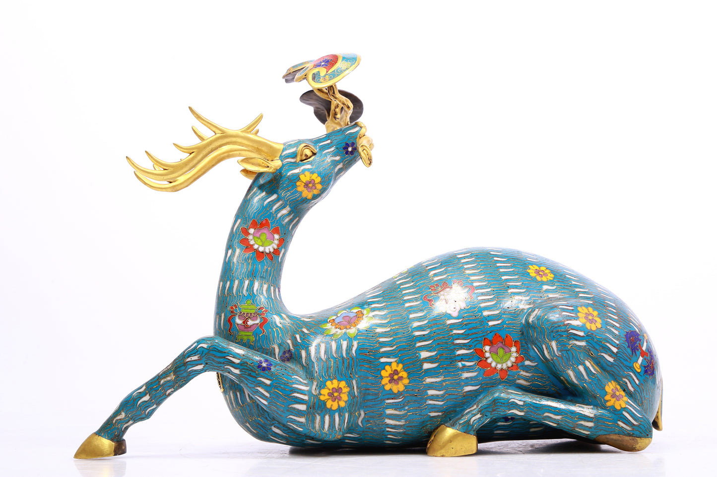 An Exquisite Cloisonne 'Deer' Decoration