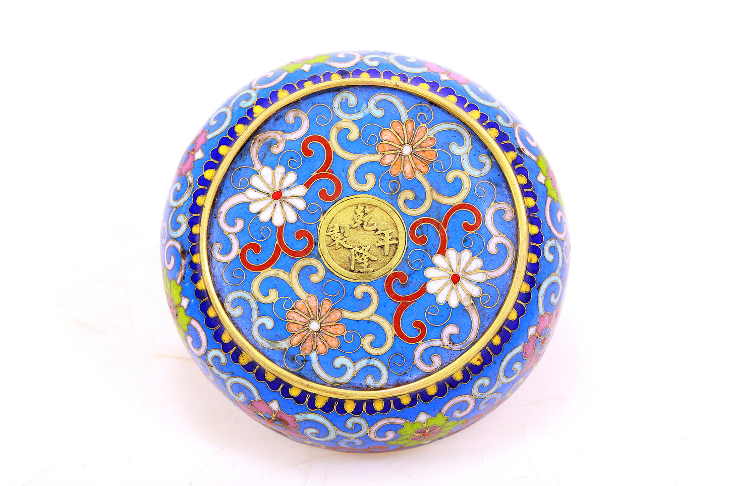 A cloisonne floral incense stick