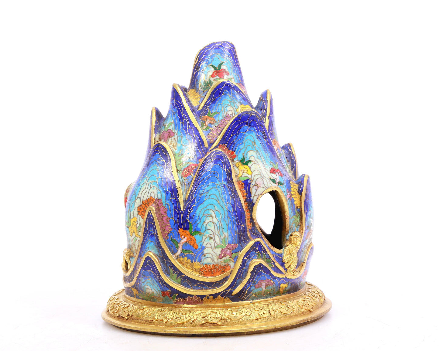 A Gorgeous Cloisonne 'Auspicious Beast& Cloud' Censer