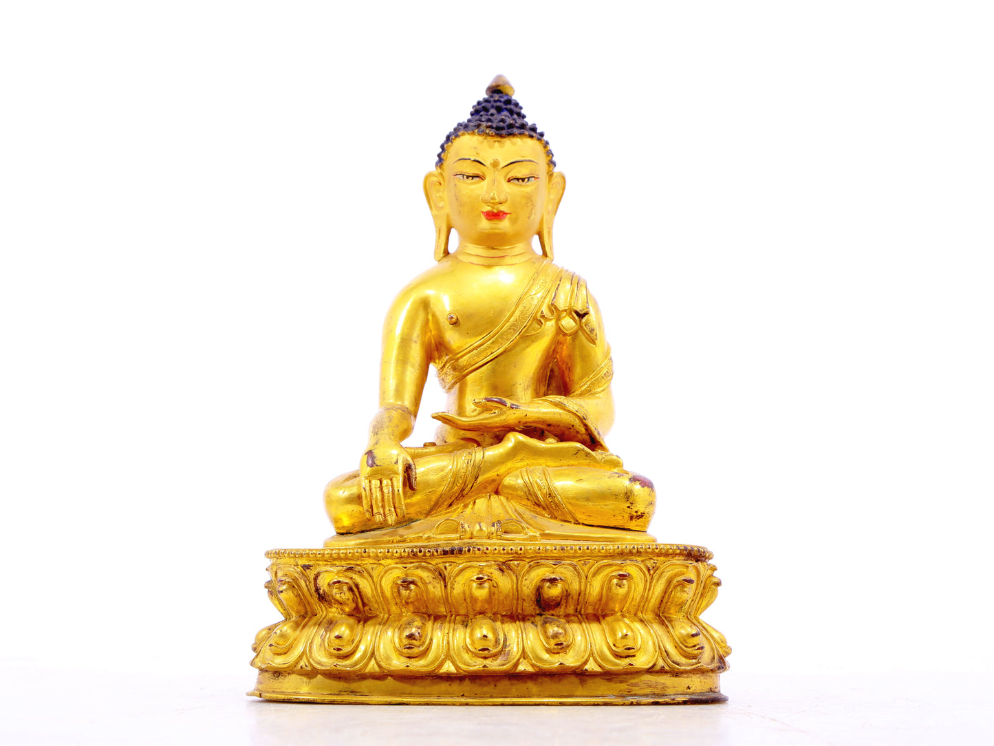 A serene alloy bronze Gautama Buddha