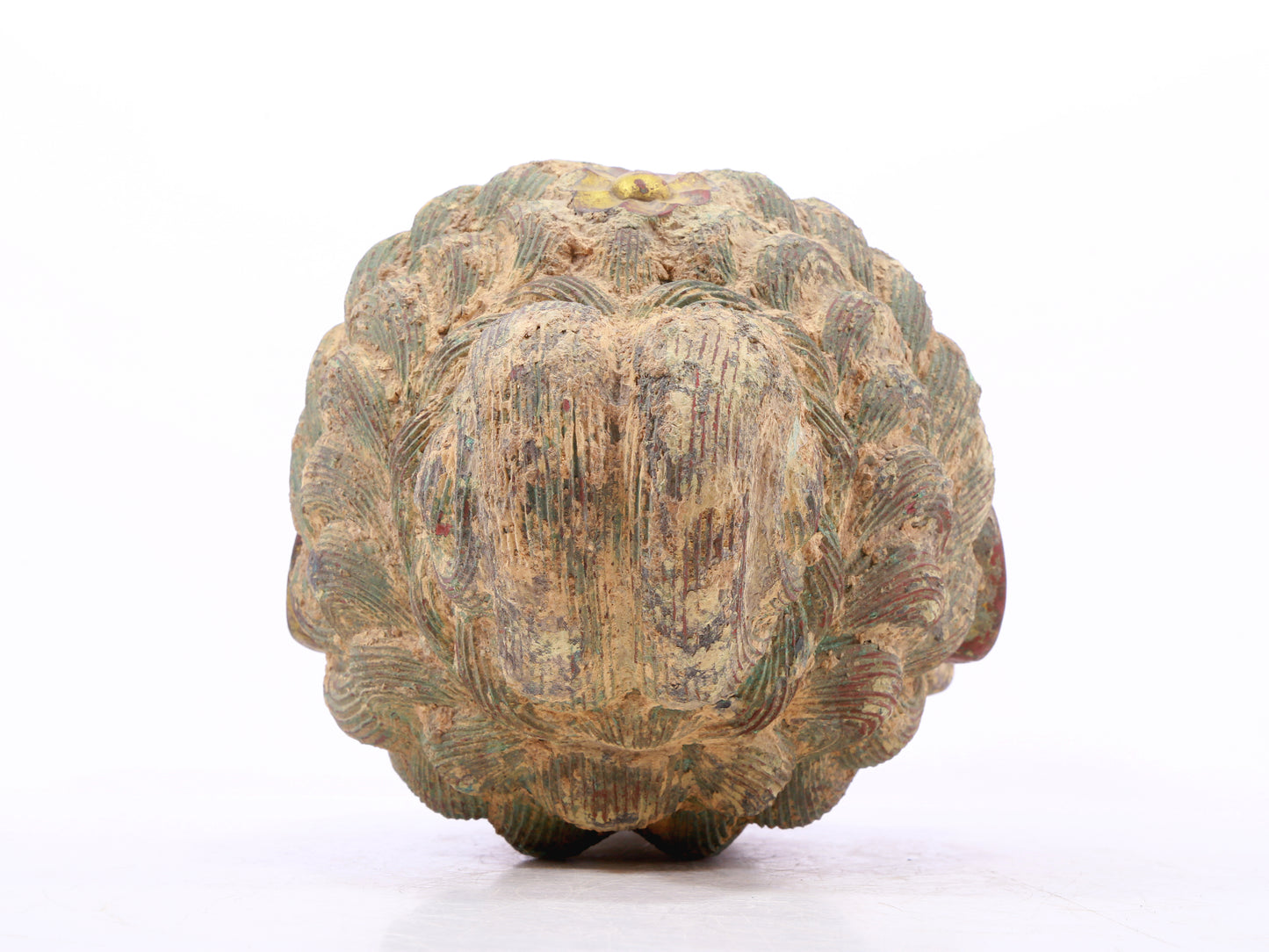 A solemn gilt bronze Vajra statue