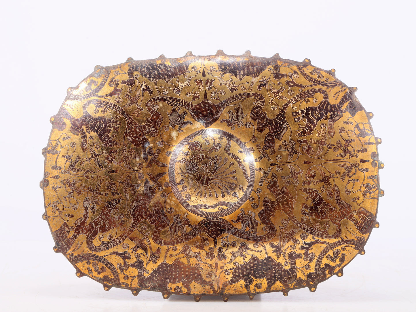 An Exquisite Bronze Gold& Silver-Mounted Carriage Decoration
