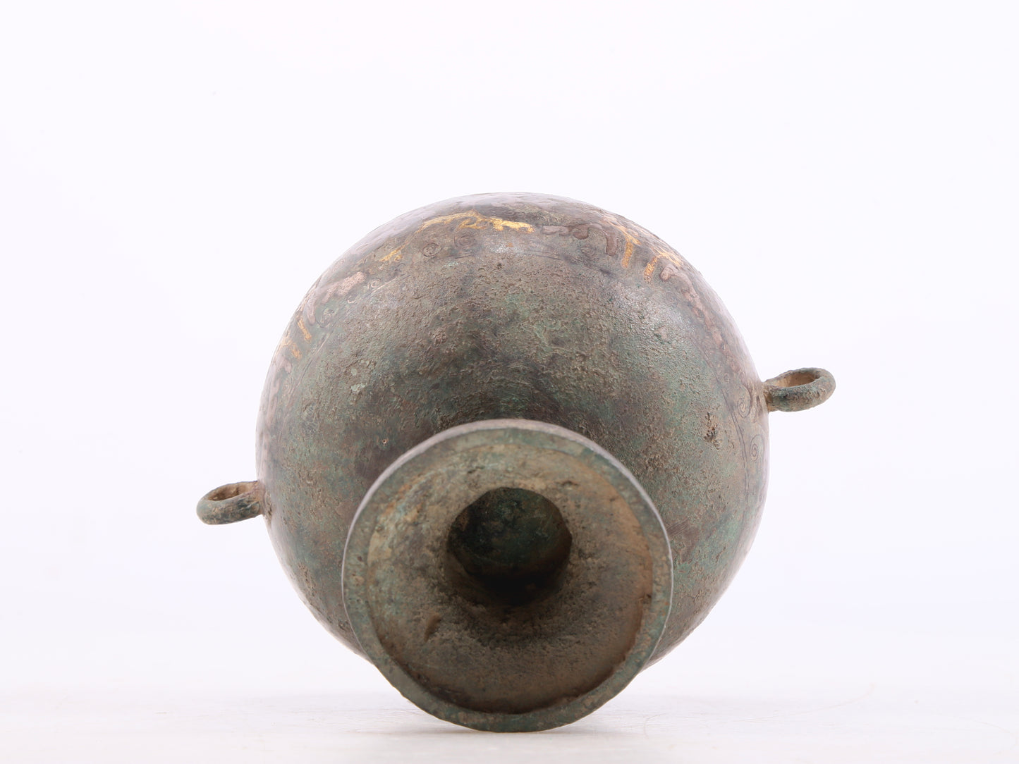 An Exquisite Bronze Gold& Silver-Mounted 'Dragon& Flower' Jar And Cover