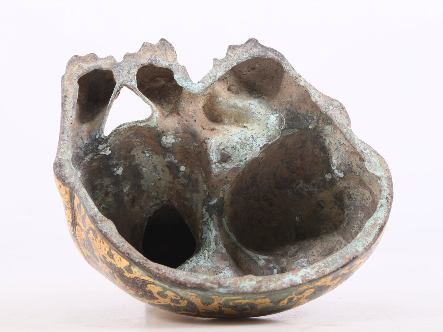 An Exquisite Bronze Gold& Silver-Mounted Leopards