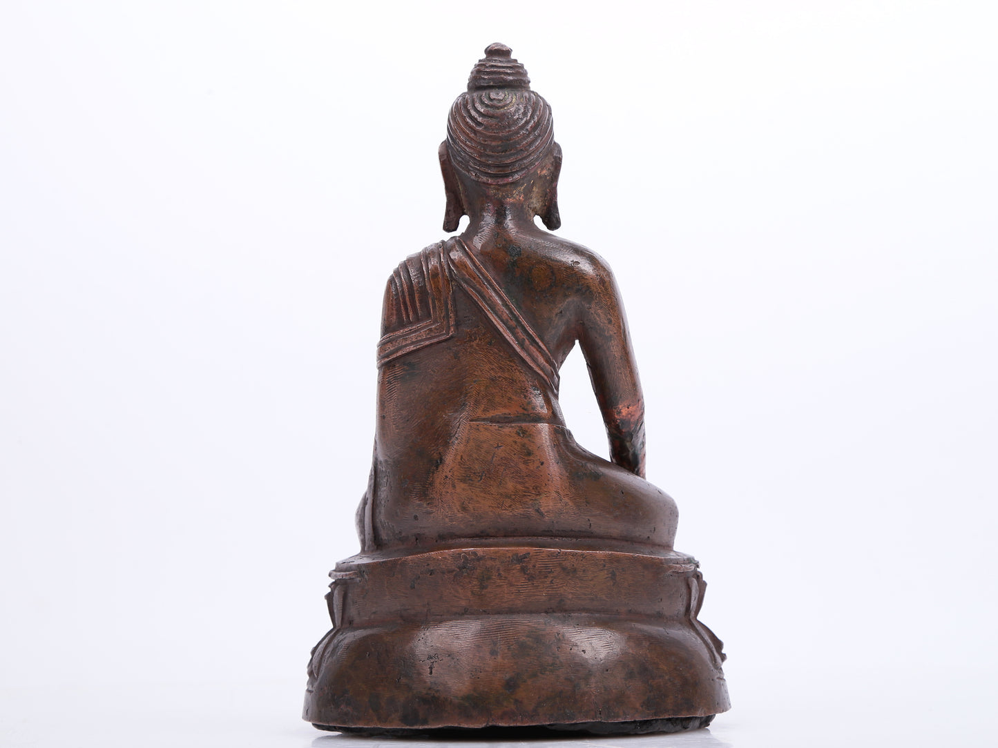 An Archaic Bronze Figure Of Buddha Shakyamuni