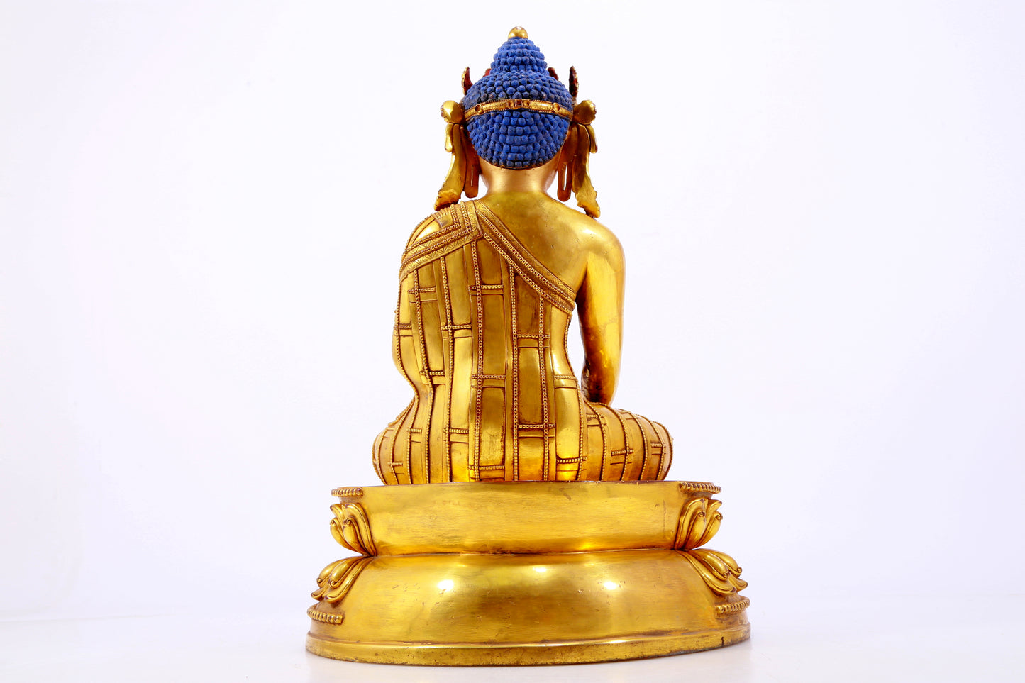 A Wonderful Gilt-Bronze Figure Of Longevity Buddha