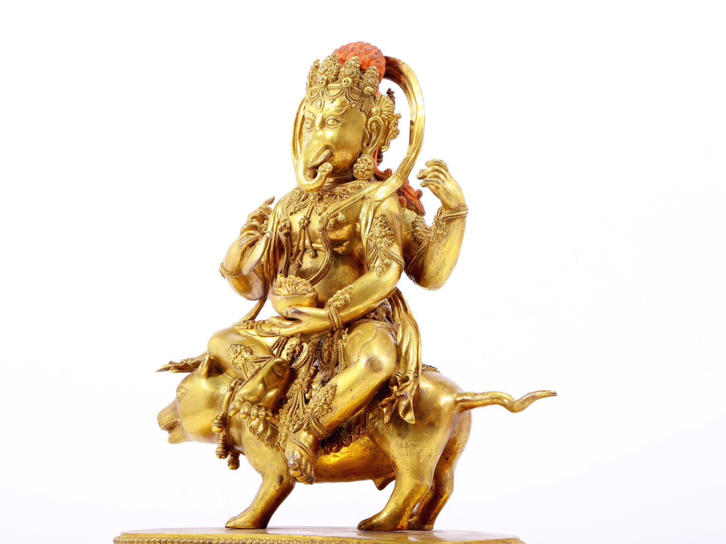 A Wonderful Gilt-Bronze Figure Of Anna-Vinivarta
